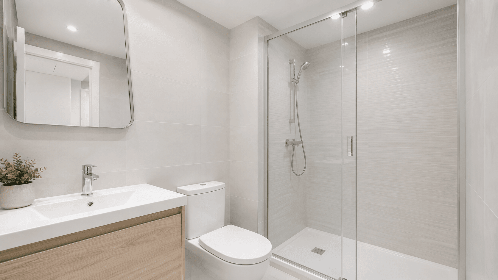 Phòng tắm căn hộ nhỏ dưới 4m²
