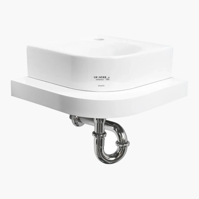 Chậu lavabo TOTO LW1233B góc treo tường
